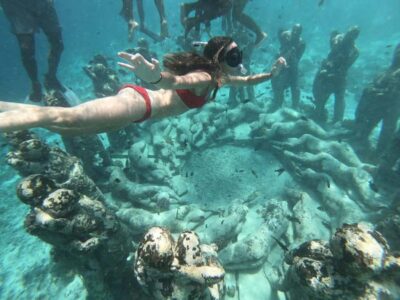 From Gili Air/Trawangan: Glass-Bottom Boat with Snorkeling