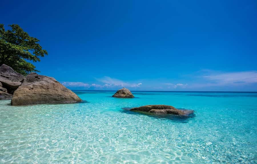 From Khao Lak & Phuket: Similan Islands Snorkeling Day Trip - Island Number 4 brings lunch and two beaches