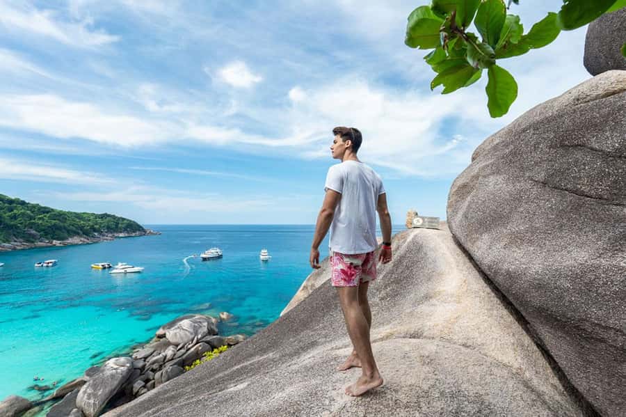 From Krabi: Similan Islands Snorkeling Trip by Speedboat - Koh 8 and the walk to Sailing Rock
