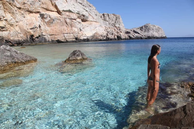 From Milopotas: Ios Island Scenic Snorkeling Cruise - The first cruise along the Ios coast