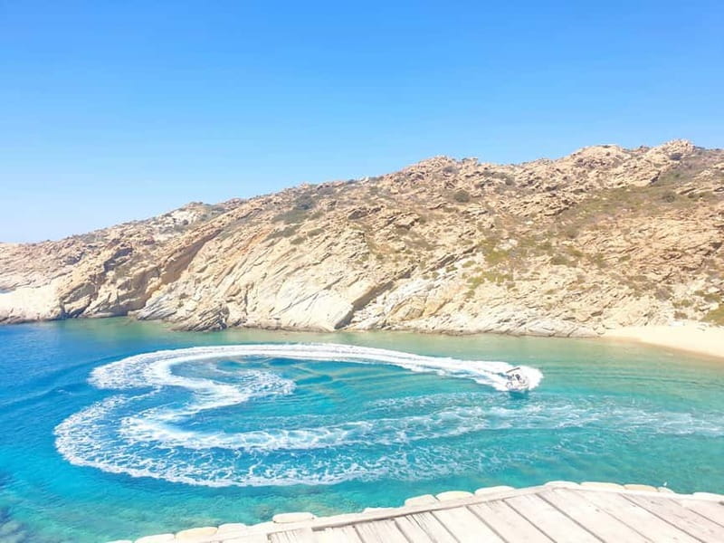 From Milopotas: Ios Island Scenic Snorkeling Cruise - Koumbara Beach and the sea caves