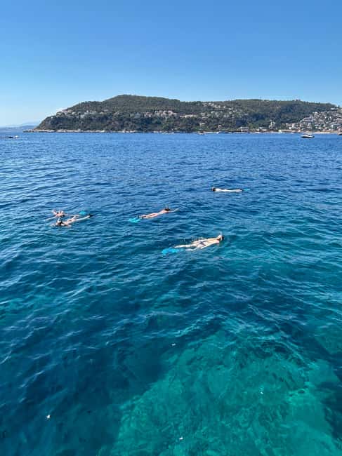 From Nice: Villefranche Bay Swimming & Snorkeling Boat Tour - Leaving Nice harbor for Villefranche Bay