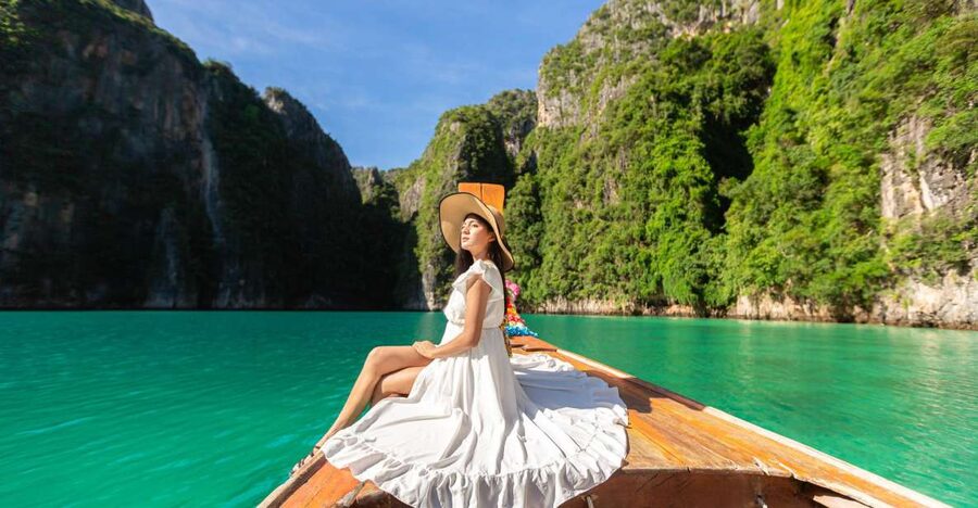 From Phi Phi: Half-Day Longtail Boat Tour with Snorkeling - Monkey Beach: close views, but keep your distance