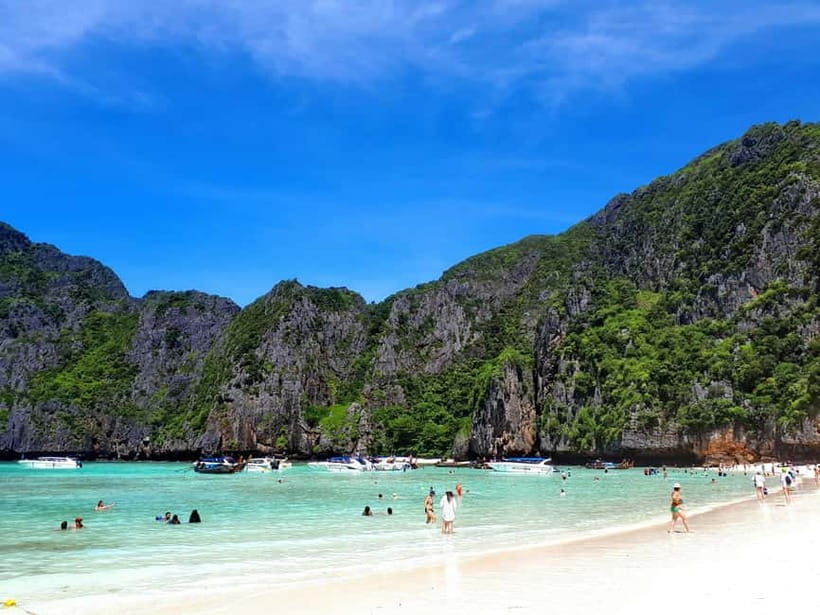 From Phi Phi: Maya Bay HalfDay Longtail Boat with Snorkeling - Loh Samah Bay is the link to Maya Bay