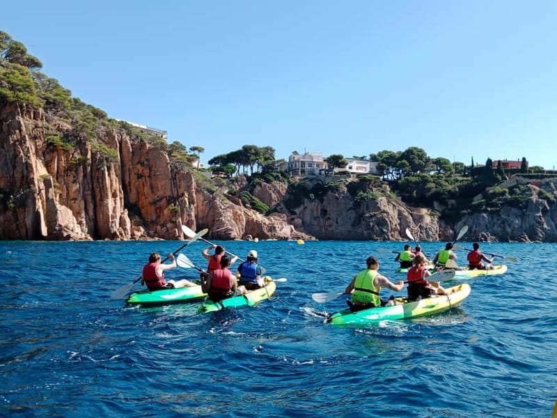 From Sant Feliu de Guíxols: Kayak and Snorkel in Costa Brava - Forty-Five Minutes Along the Cliffs