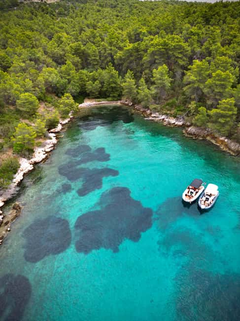 From Split: Trogir & Blue Lagoon Boat Tour with Snorkeling - From Split harbor to Trogir in about 20 minutes