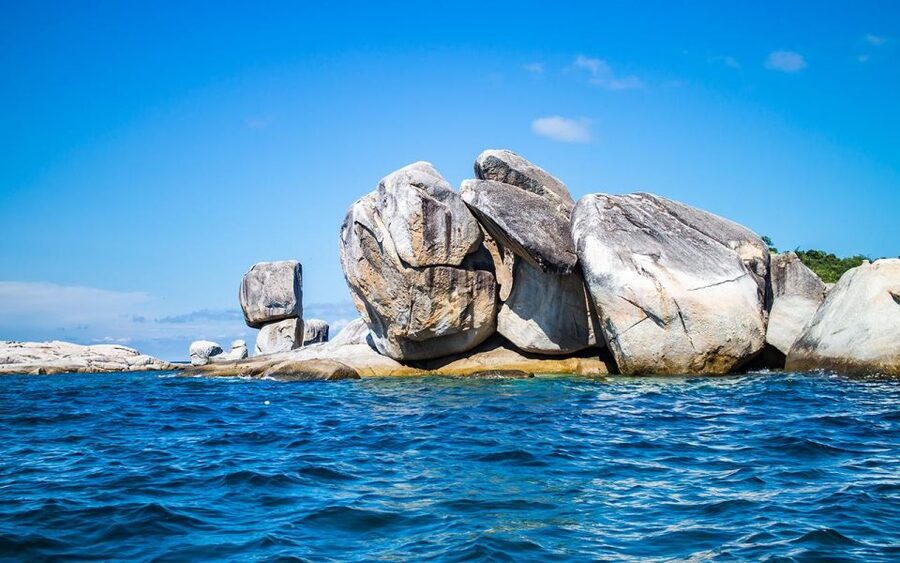 Full-Day Koh Lipe 7 points Snorkeling Experience with Lunch - Hin Ngam: black rocks shaped by water and sun