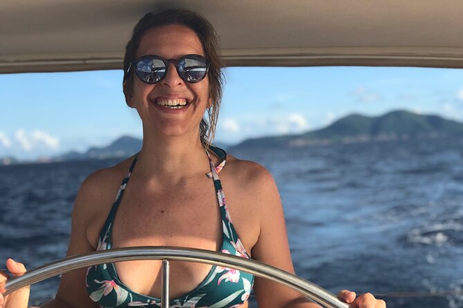 Full-Day Sailing and Snorkeling Excursion to Les Saintes - The return sail and sunset arrival