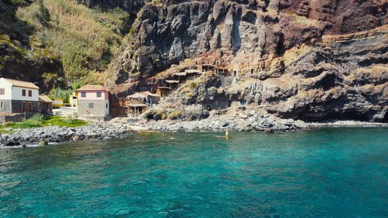 Funchal: Private Boat Tour w/Snorkel & Paddle up 11 people - Fajã dos Padres and the changing coastline