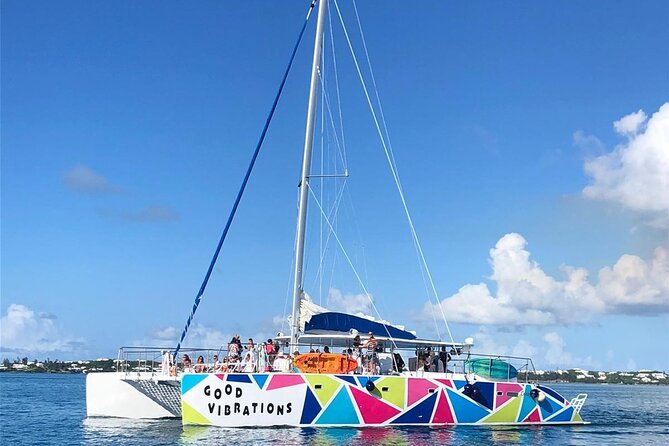 Good Vibration Catamaran Sail Swim Snorkel - A relaxed catamaran start from Bermuda’s Dockyard