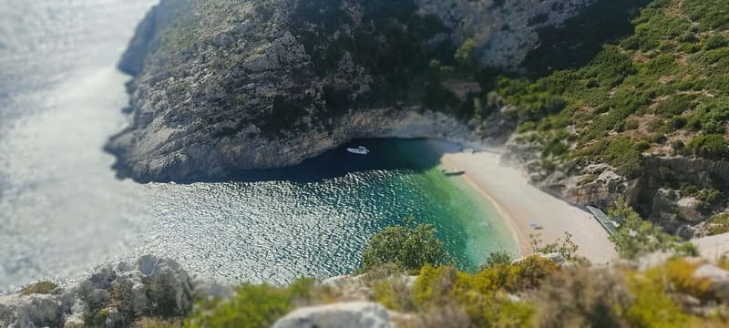 Grama Bay & Blue Cave: Snorkeling & Secret Beaches in Vlore - English Bay and its unusual name