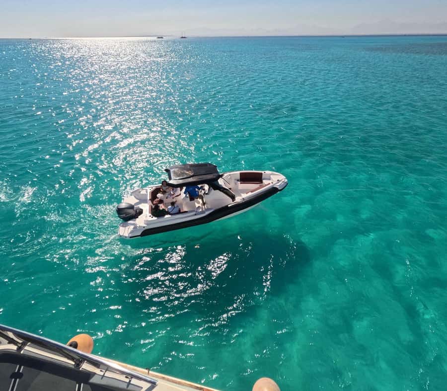 Hurghada: Speedboat Dolphin Watching & Snorkeling with Lunch - Two reef stops with a helpful water guide