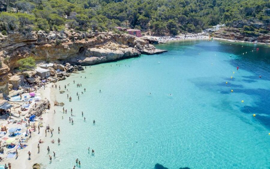 Ibiza: Cala Salada & North Cruise with Drinks & Snorkeling - Ses Margalides and the open-water swim stop