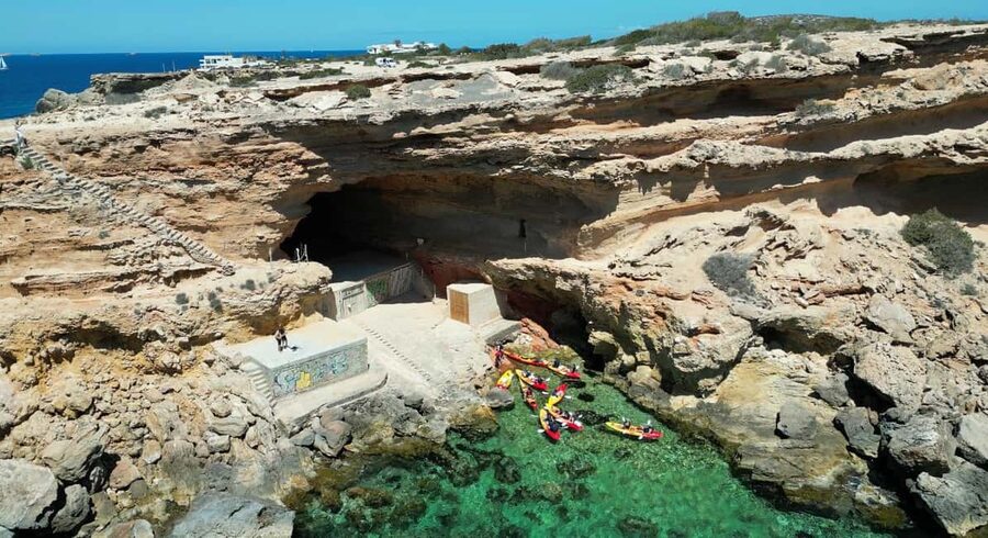 Ibiza: Kayak & Snorkel in Sea Caves and Crystal Waters - A second stop for swimming, photos, and more paddling
