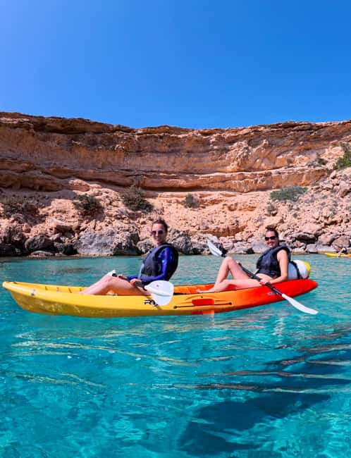 Ibiza: Kayak & Snorkel in Sea Caves and Crystal Waters - Paddling west from Cala Codolar