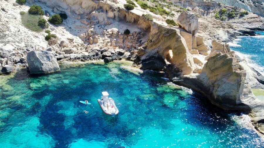 Ibiza: SpeedBoat trip to Atlantis & Es Vedra Snorkel+Paddle - Reaching Es Vedrá and Atlantis