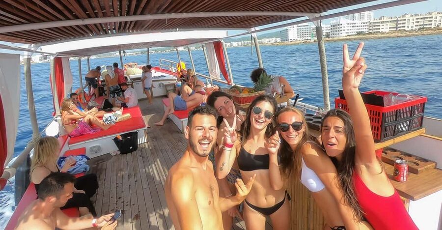 Ibiza: Sunset Boat Trip with Snorkeling, Kayaking, & Drinks - Sunset from the deck