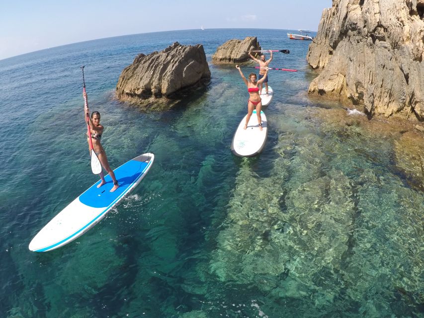 Ibiza: SUP & Snorkel Boat Tour with Caves, Drinks & Photos - Paddling through Ibiza’s west-coast coves