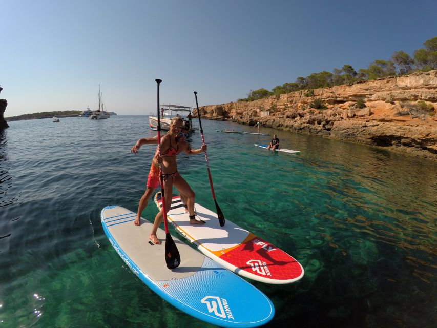Ibiza: SUP & Snorkel Boat Tour with Caves, Drinks & Photos - Fresh fruit, tapas, and a simple picnic