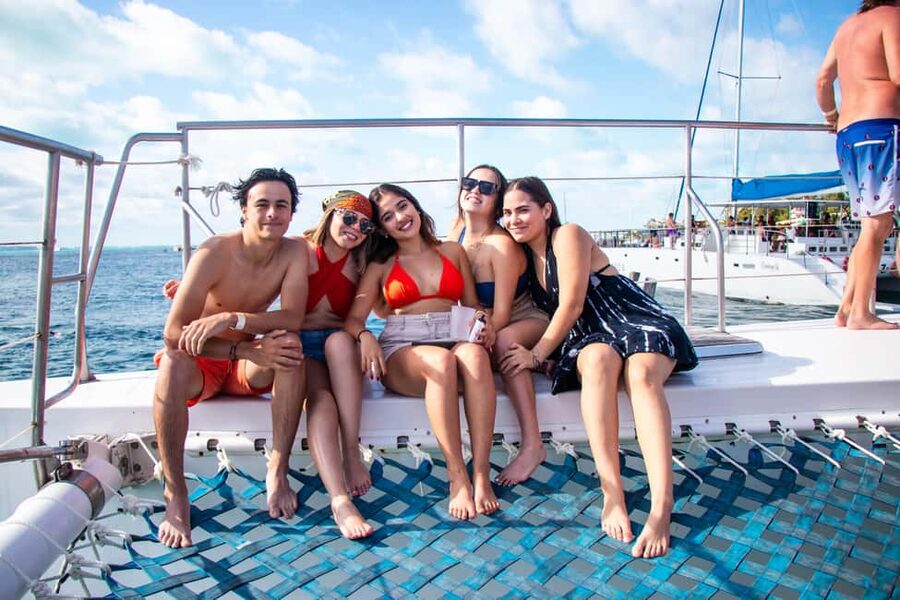Isla Mujeres Catamaran, Snorkel & Buffet Lunch - Optional golf-cart and motorbike time