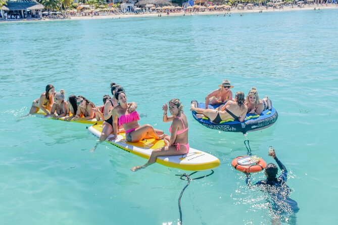 Isla Mujeres Catamaran Tour with Snorkel, Open bar and Transport - Lunch, buffet food, and the final sail