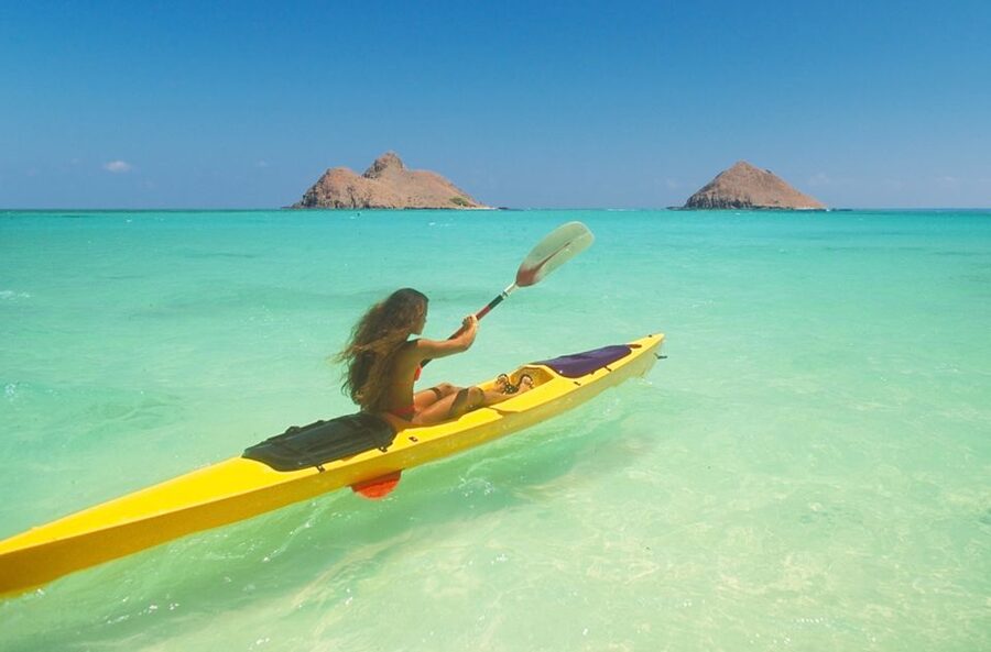 Kailua: Mokulua Islands Guided Kayak and Snorkeling Tour - Landing on Moku Nui and exploring Queen’s Bath