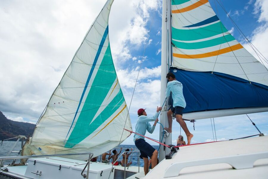 Kauai: Napali Coast Sail & Snorkel Tour from Port Allen - Setting sail with the trade winds