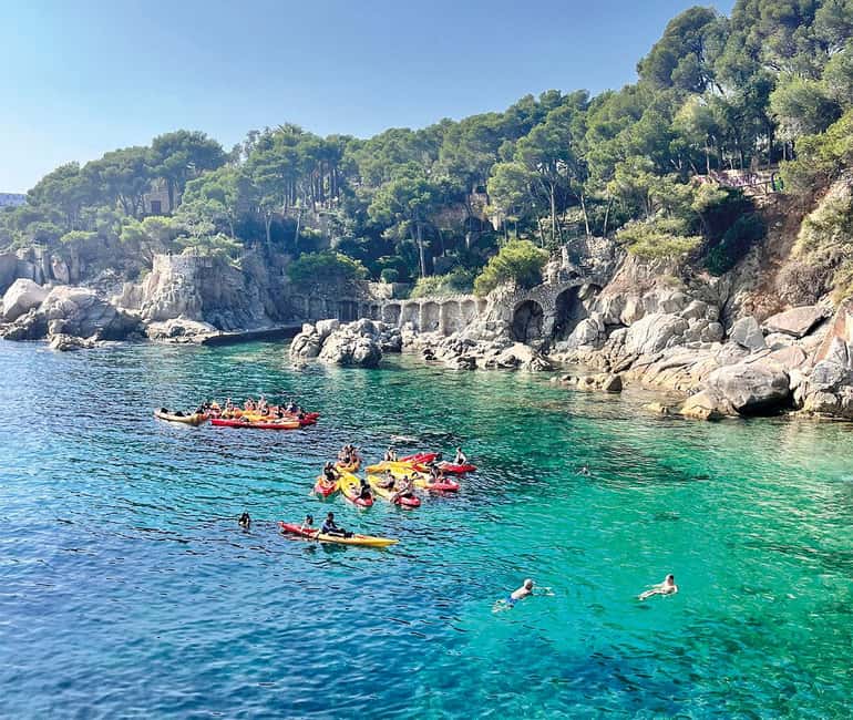 Kayak and Snorkel in Playa de Aro, Costa Brava - The 30-minute snorkel stop