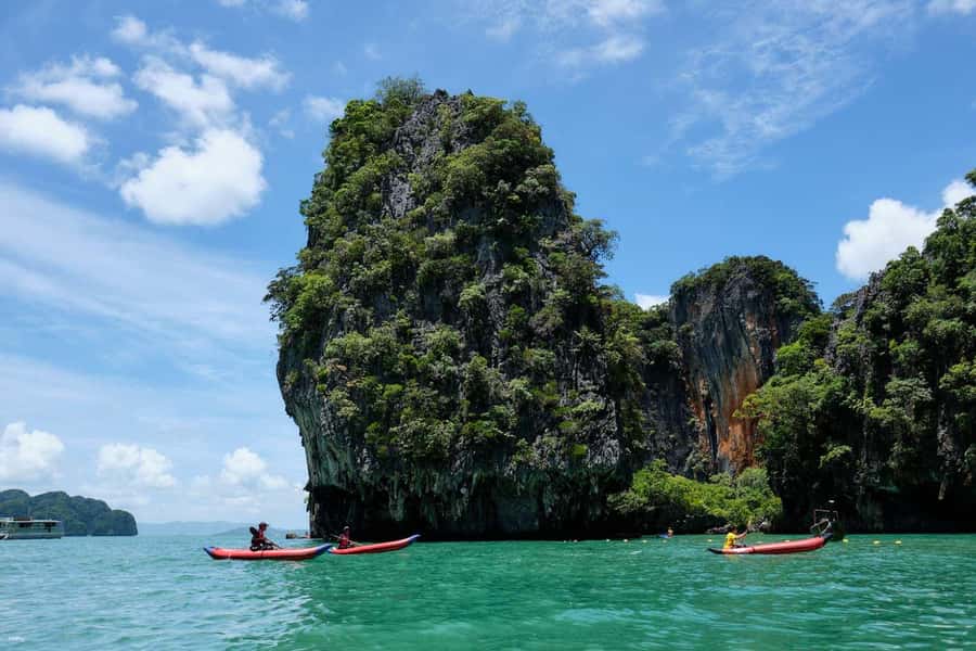 Khaolak: James Bond Island Kayak Tour with Snorkeling &Lunch - Khai Island: an easy first swim