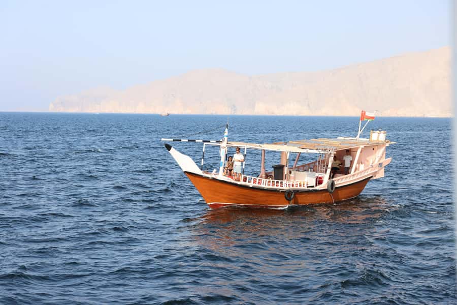 Khasab: Dhow Cruise with Lunch, Dolphin Watching& Snorkeling - The dhow ride and the first hour on the water