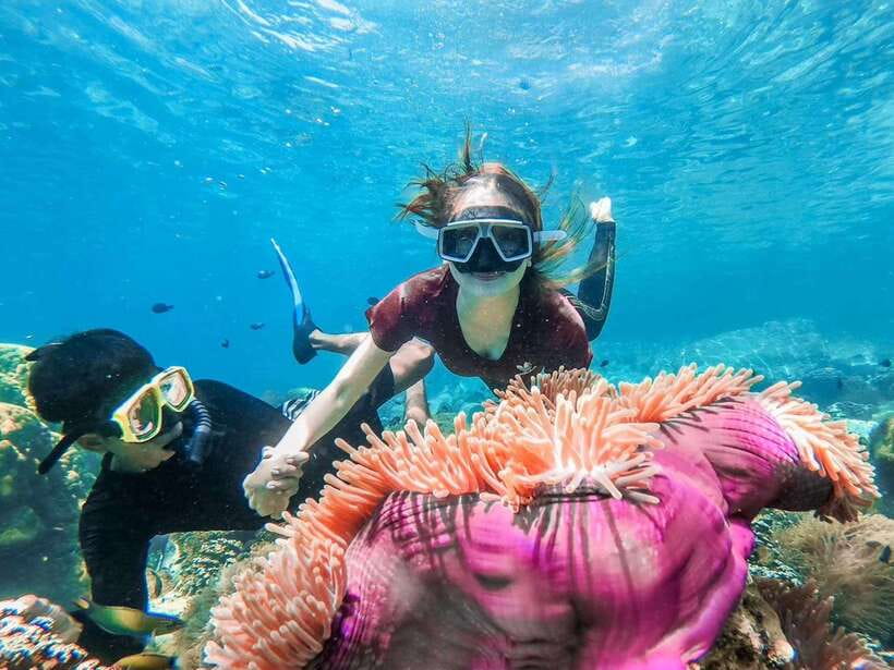 Koh Chang: 3 or 4 Islands Snorkel & Beach Tour by Big Boat - Koh Wai and the gentler three-island route