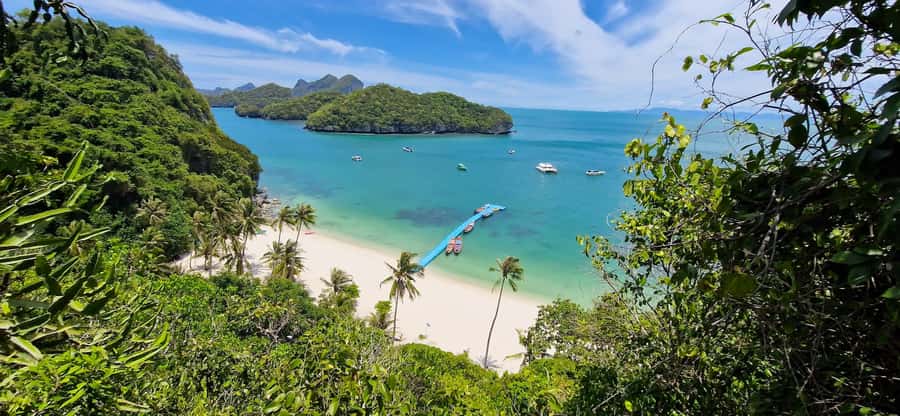 Koh Pha Ngan: Day Tour Ang Thong with Kayak, Snorkel & Lunch - Emerald Lake and the short climb at Ko Mae Ko