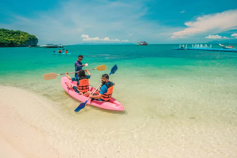 Koh Samui: Angthong Marine Park Snorkeling Tour by Speedboat - Koh Wua Talap: beach, kayak, or a demanding hike
