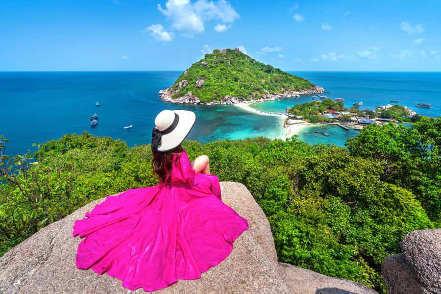 Koh Samui: Koh Tao & Nang Yuan Day Tour with Snorkel, Lunch - Nang Yuan’s beaches and three-islet view