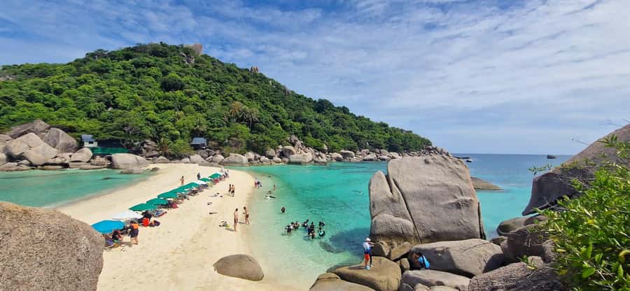 Koh Samui: Koh Tao & Nang Yuan Day Tour with Snorkel, Lunch - Returning to Koh Samui by boat and minibus
