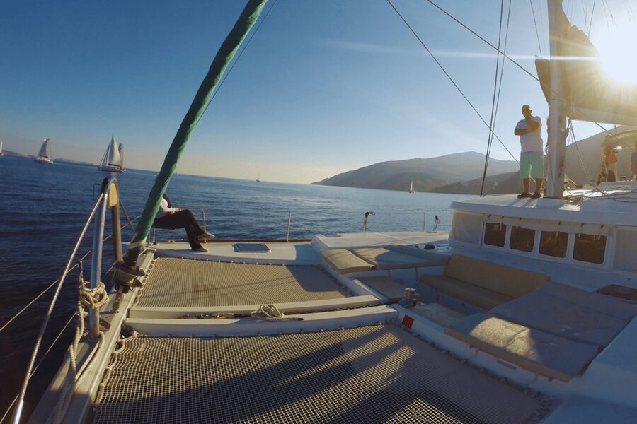 KOS: Catamaran Day Cruise – Swim, Snorkel, Food & Drinks! - Lunch on the catamaran