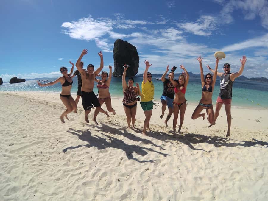 Krabi: 4 Island Sunset Small Group Tour with Night Snorkel - Poda Island brings the best beach break