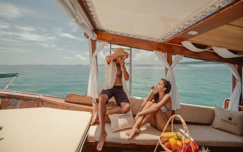 Krabi: 7 Island Tour by Luxury Longtail Boat with Snorkeling - Poda Island is the payoff