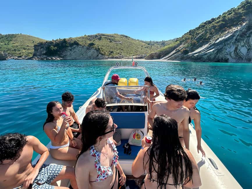 Ksamil Pigeon Cave Snorkeling free Drinks Speedboat In Group - What the Speedboat Ride Feels Like