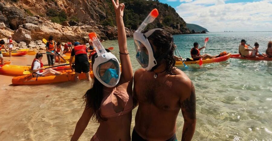 Lisbon: Arrábida Kayak & Wild Beach Snorkeling Pickup Option - From Sete Rios to the Arrábida coast