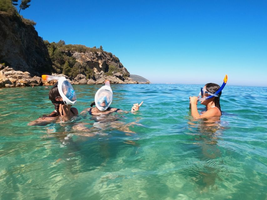 Lisbon: Arrábida Kayak & Wild Beach Snorkeling Pickup Option - Snorkeling at the wild beach