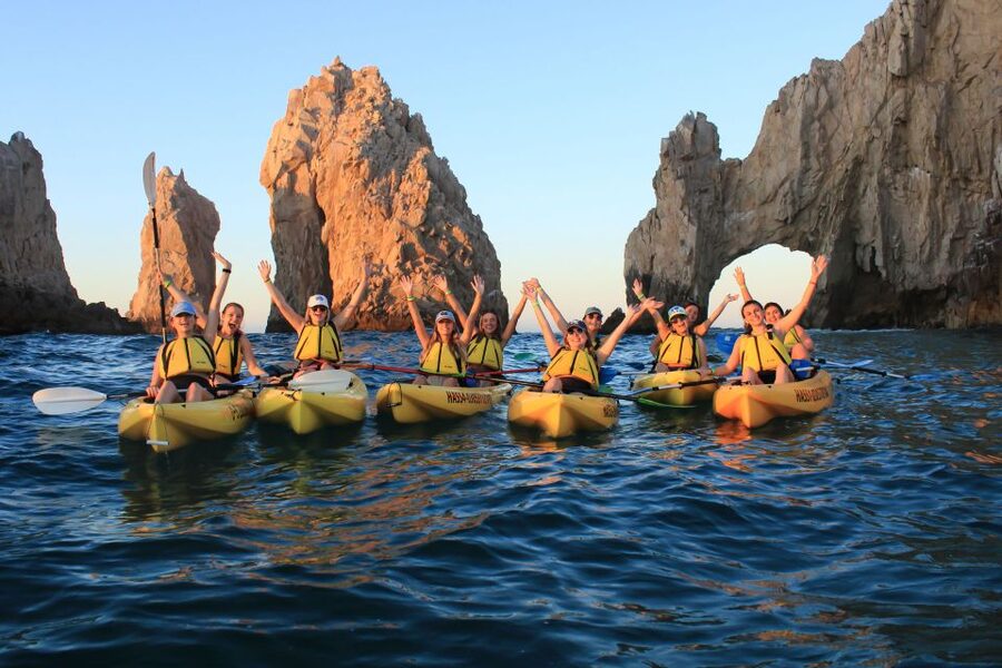 Los Cabos: Kayak to The Arch & Snorkel + Transport & Photos - Cannery Beach: briefing and kayak setup