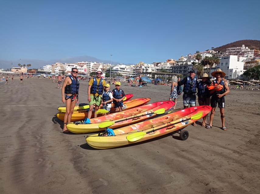 Los Cristianos: Kayak & Snorkel Tour with turtles and photos included - Paddling past Los Tarajales and El Callao