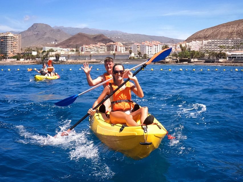 Los Cristianos: Kayaking and Snorkeling with Marine Wildlife - Paddling toward Palm-Mar