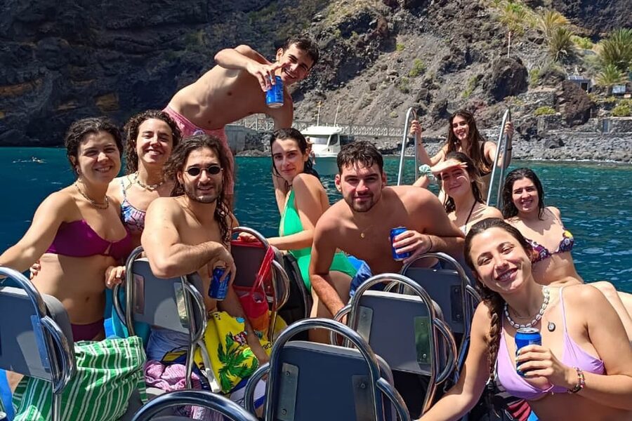 Los Gigantes to Teno: Boat trip with snorkeling & drinks - Cruising out from Puerto Deportivo Los Gigantes