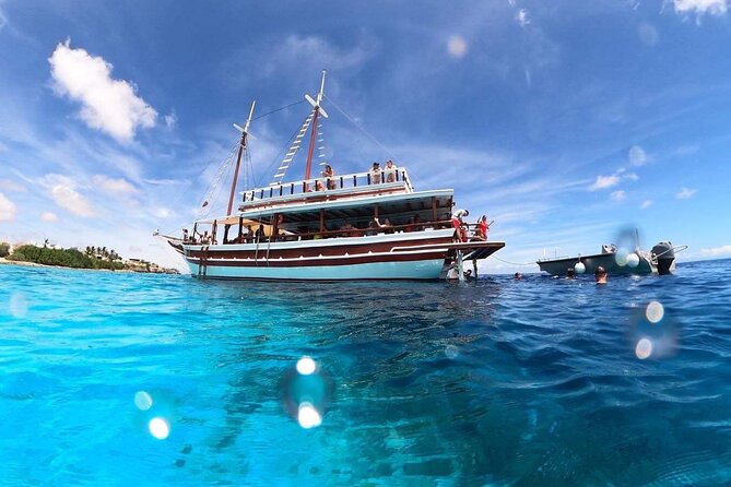 Luxury snorkel trip on a spacious wooden schooner and local lunch - The rope swing and the return ride