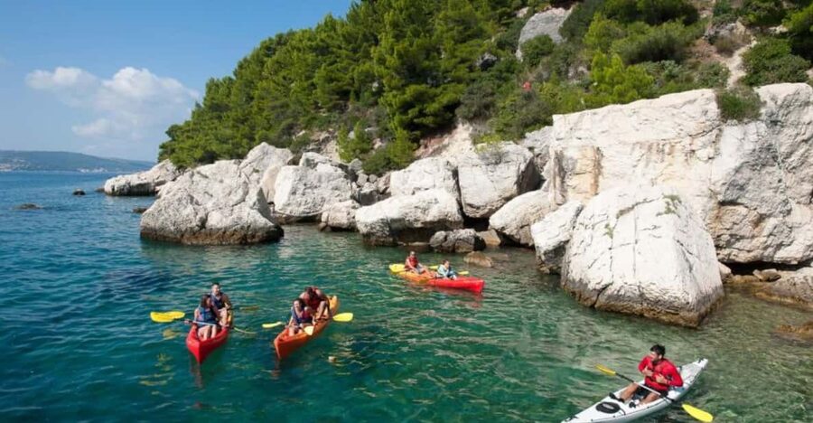 Makarska: Sea kayaking & snorkeling adventure - MPL Nautika - The return paddle and what the pace feels like