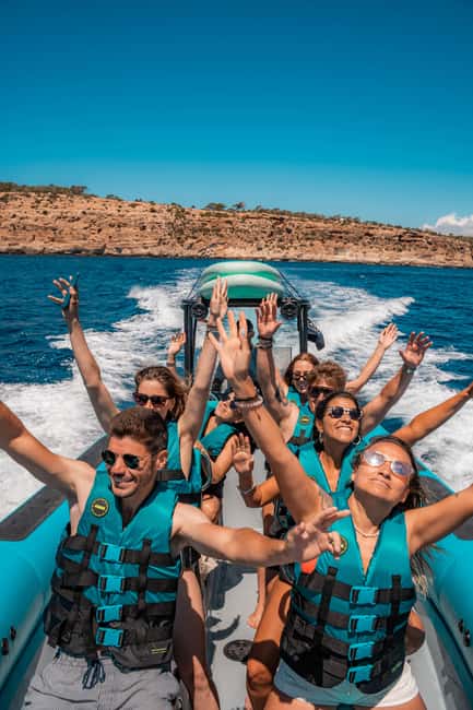 Mallorca: 2h speedboat tour, visit caves, cliffs and snorkel - The one-hour swim stop is the heart of the trip