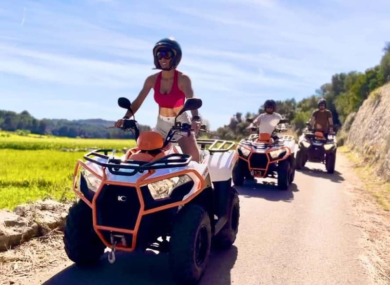 Mallorca: Quad Bike Tour, Snorkeling, and Cliff Jumping - Taking the less familiar roads to the bay