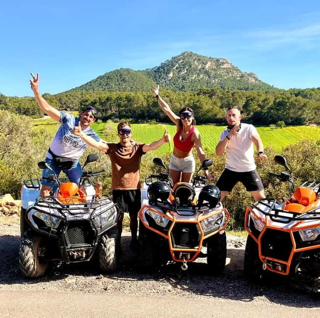 Mallorca: Quad Bike Tour, Snorkeling, and Cliff Jumping - Climbing toward Mount Randa